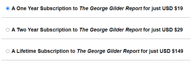 price of the george gilder report