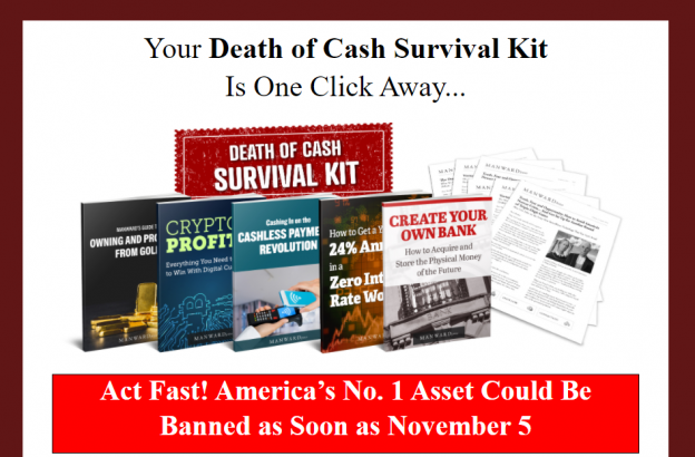 manward letter death of cash survival kit